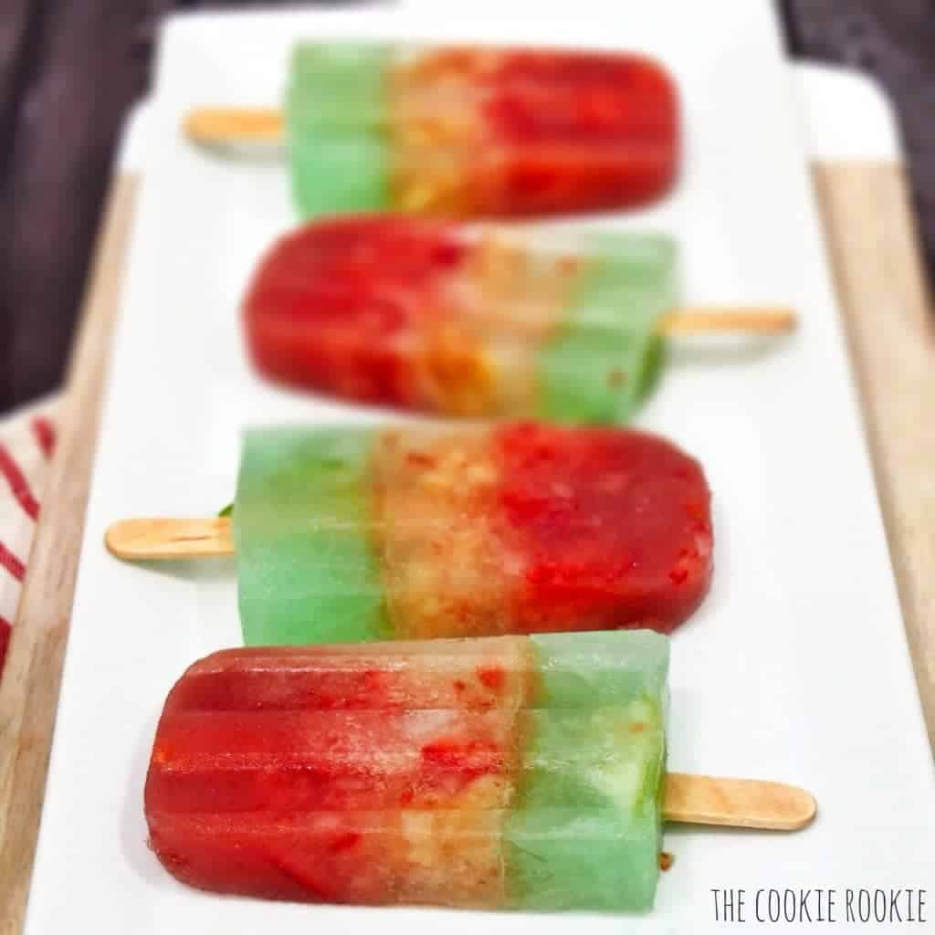 Layered Margartia Popsicles by The Cookie Rookie