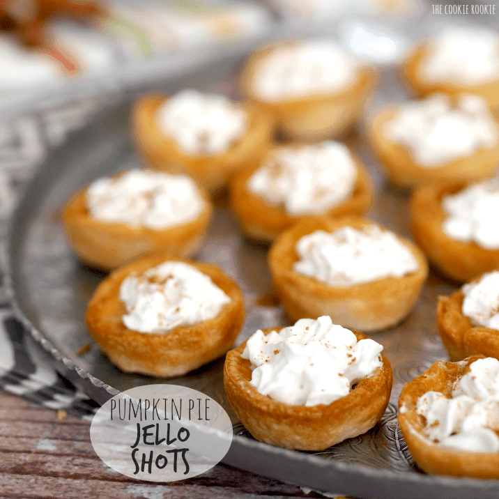 Pumpkin Pie Jello Shots The Cookie Rookie