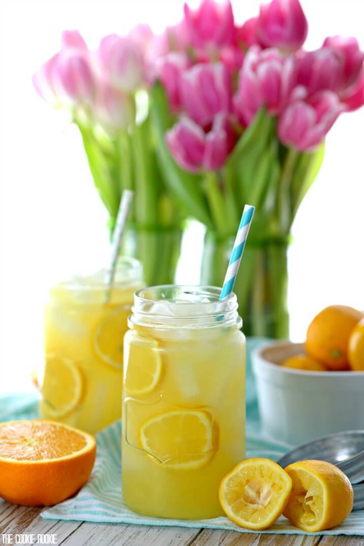 Meyer Lemon Citrus Sangria made with fruit juices, fruity white wine, and meyer lemons! Fun, easy, and delicious cocktail recipe for any occasion!