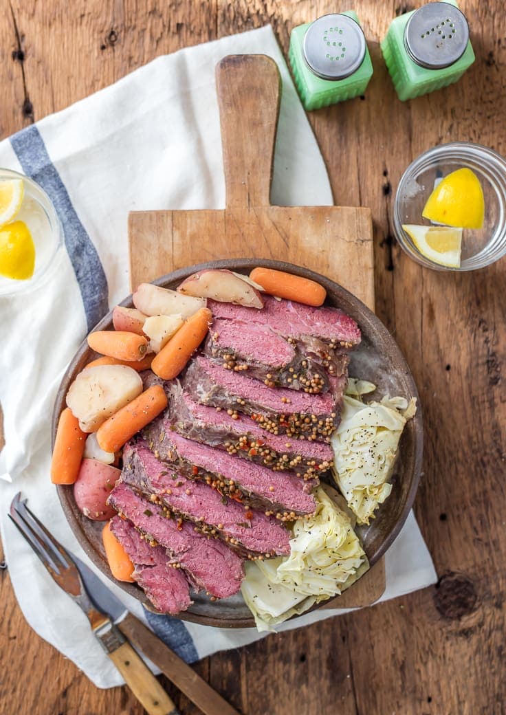 Traditional Slow Cooker Corned Beef and Cabbage - The Cookie Rookie