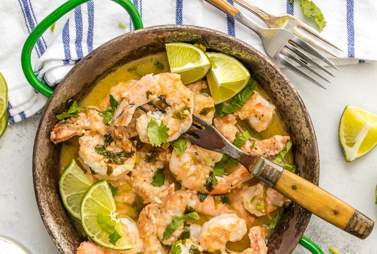 What is an easy way to make shrimp scampi sauce?
