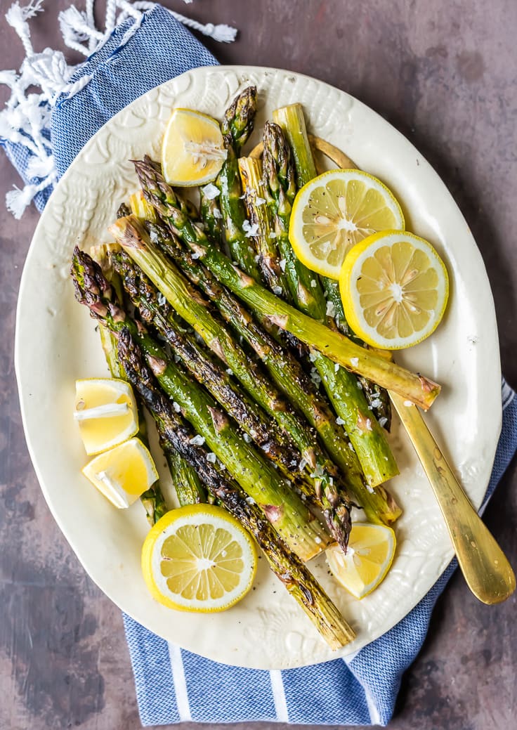 Grilled Lemon Butter Asparagus {The Cookie Rookie}