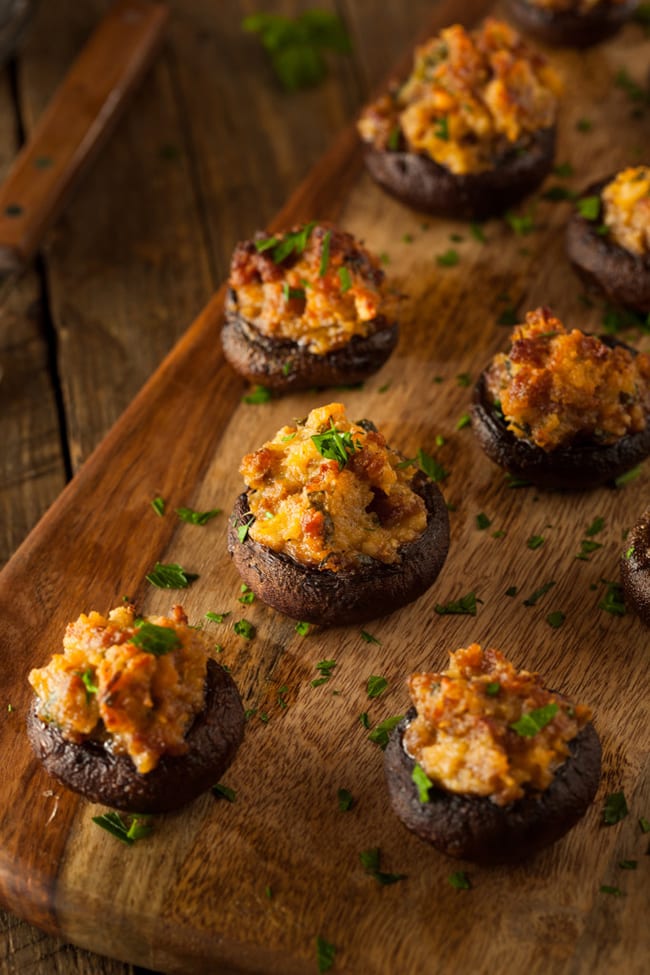 Chipotle Stuffed Mushrooms | A Girl Worth Saving