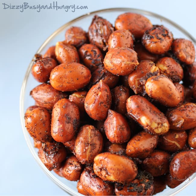 Chipotle Lime Roasted Peanuts | Dizzy Busy and Hungry