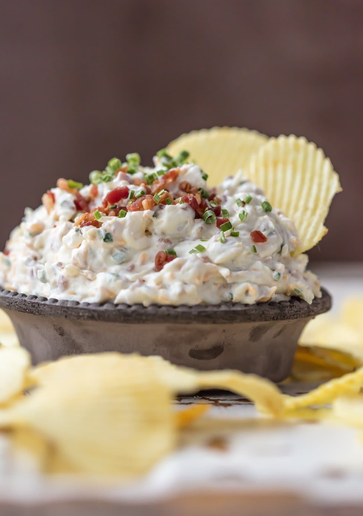 Caramelized Onion Bacon Dip - The Cookie Rookie