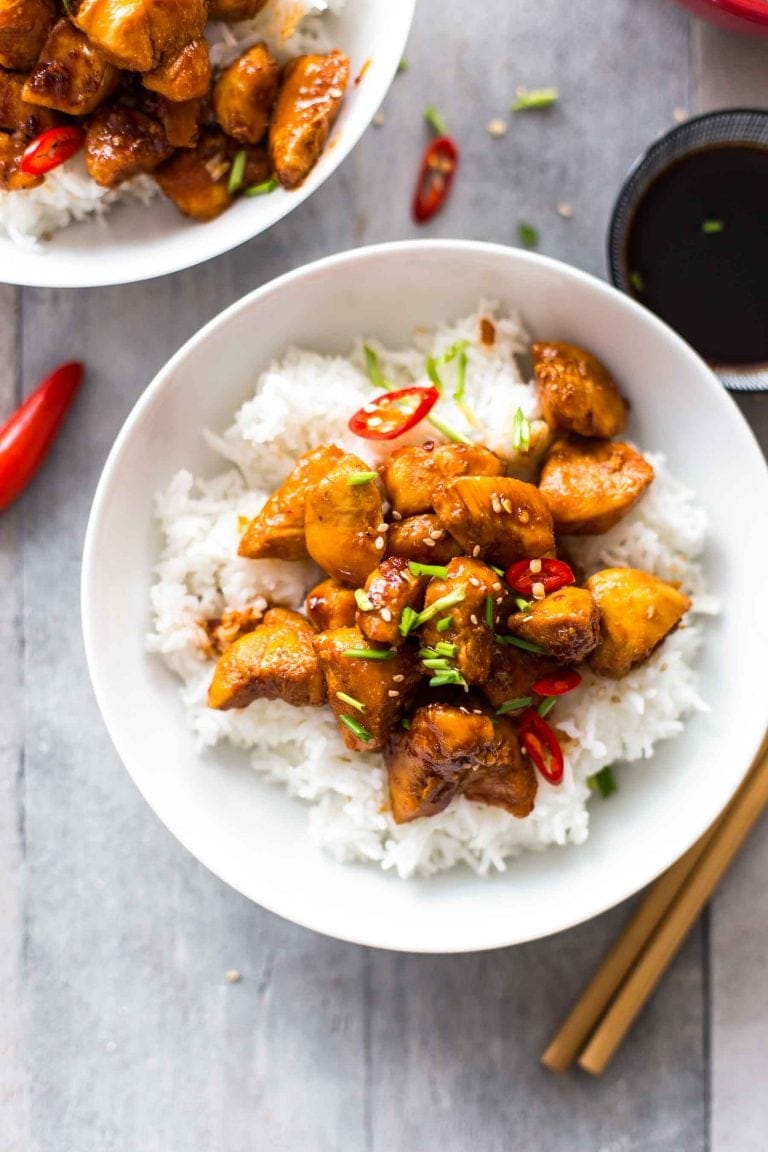Bourbon Chicken Recipe (Sweet & Spicy) The Cookie Rookie
