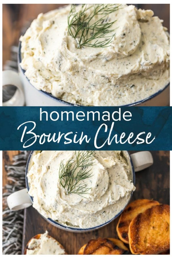 Boursin Cheese is a soft, creamy cheese that works as a dip or a spread. It's the perfect appetizer to serve with vegetables and crackers, or you can add it into salads, pastas, chicken recipes, or even bake with it. This herb-filled, flavorful homemade Boursin Cheese recipe goes well with just about everything! So whip some up and serve it at your next party.
