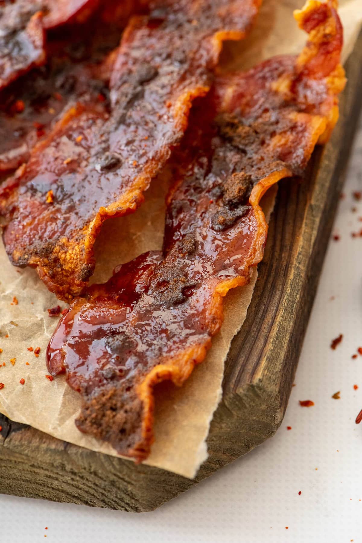 sweet and spicy bacon