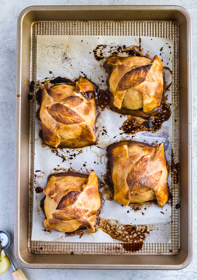 Best apple dumpling recipe on a baking sheet