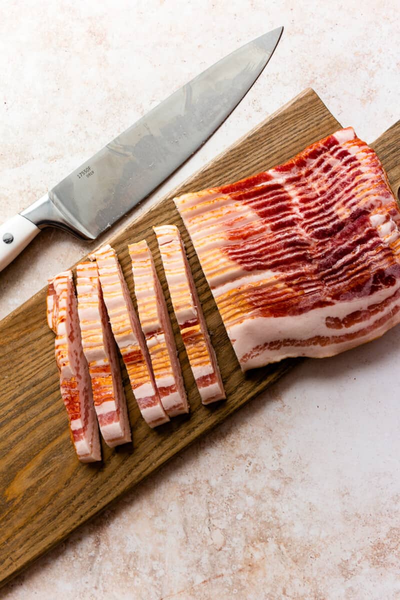 sliced bacon