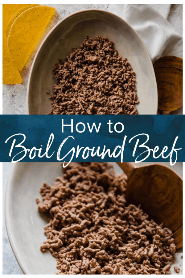 Wondering how to cook ground beef? Frying is a popular option, but boiling ground beef is easy, quick, and it creates leaner meat! Cooking ground beef with this method creates the perfect crumbled ground beef for tacos, chili, spaghetti sauce, and more. #thecookierookie #beef #groundbeef #boiledbeef #cooking #tacos