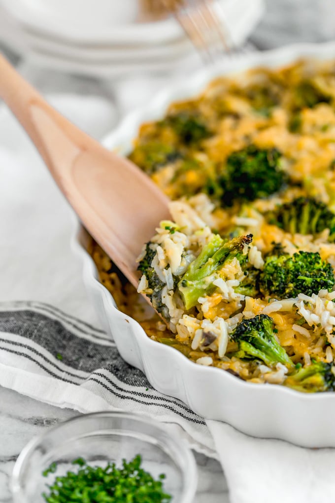 broccoli cheese casserole with rice