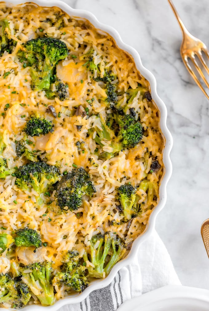 Cheesy broccoli and rice casserole 
