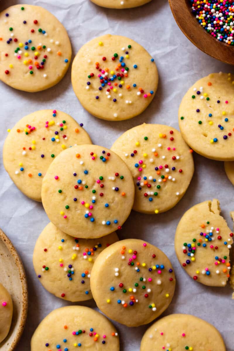 Riscotti Italian Anise Cookies with sprinkles