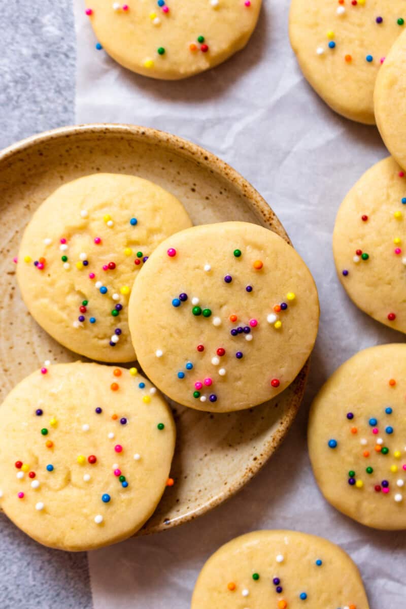 Riscotti Italian Anise Cookies with sprinkles