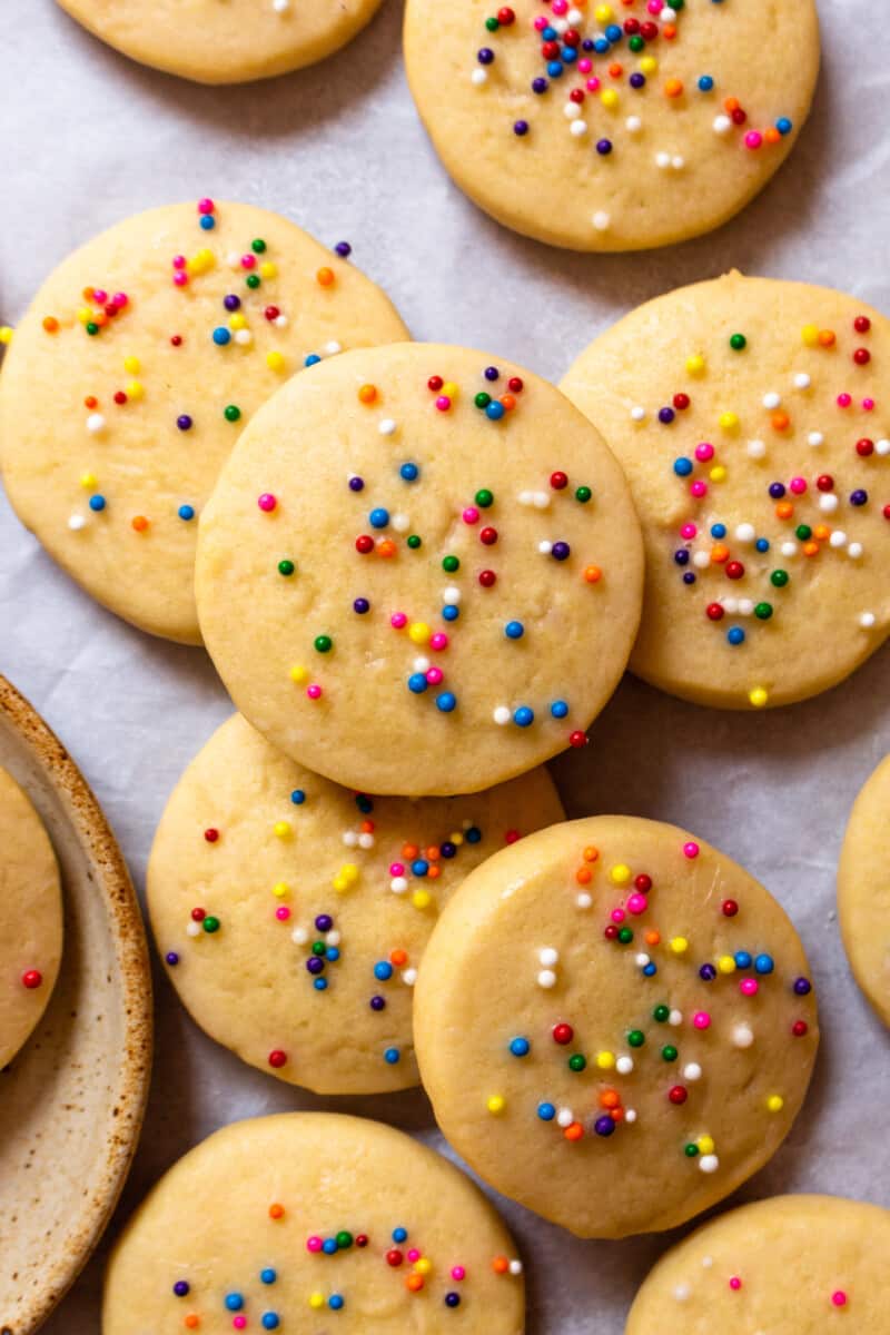 Riscotti Italian Anise Cookies with sprinkles