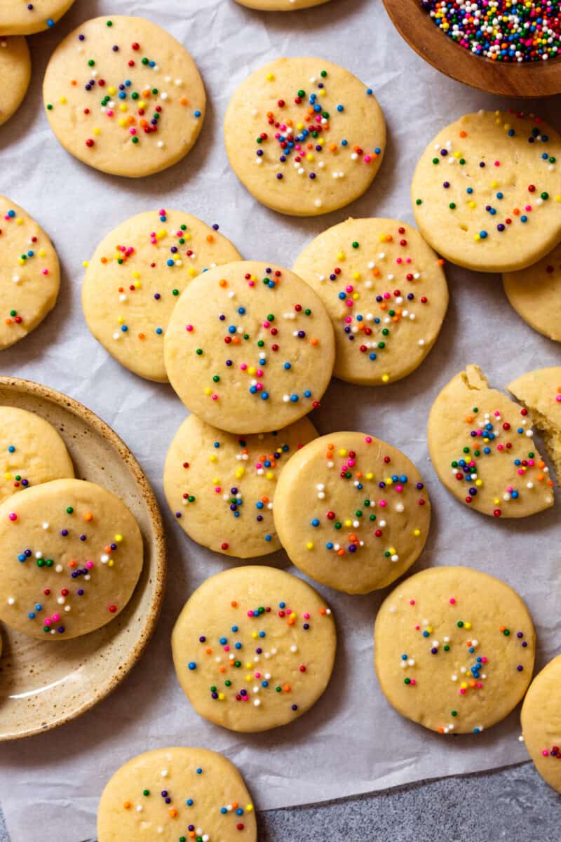 Riscotti Italian Anise Cookies with sprinkles