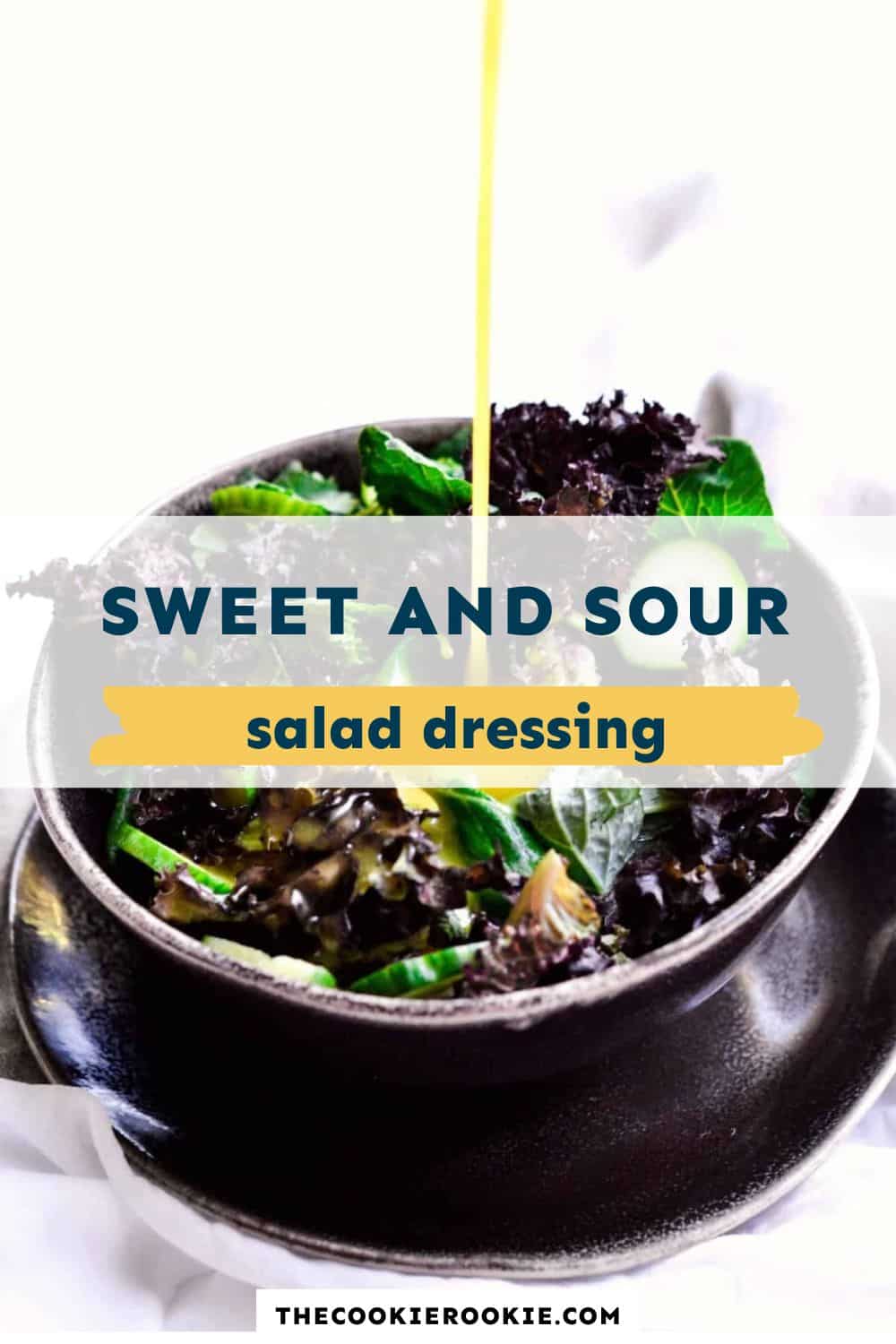 Sweet and sour dressing pin image