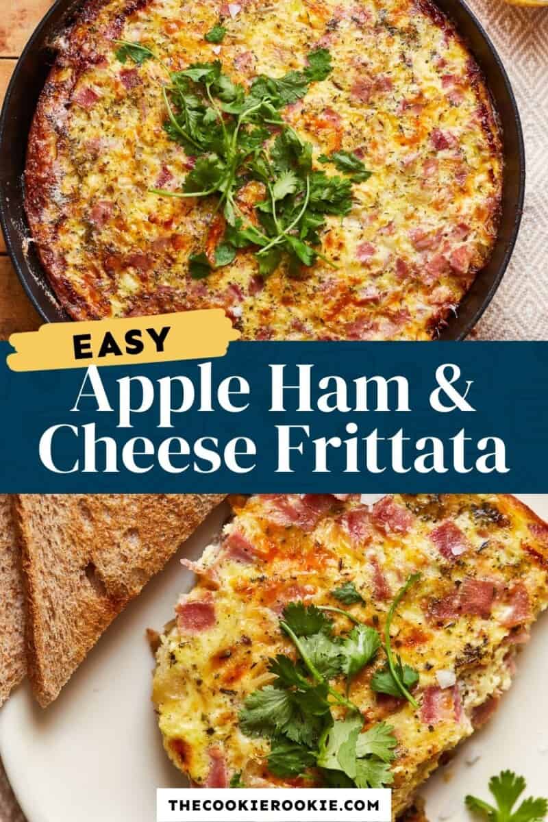 apple ham and cheese frittata pinterest