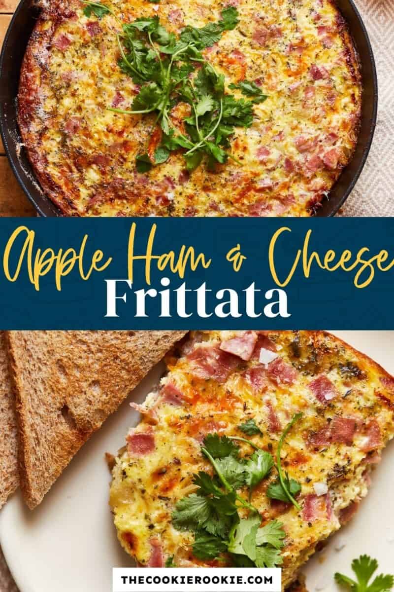 apple ham and cheese frittata pinterest