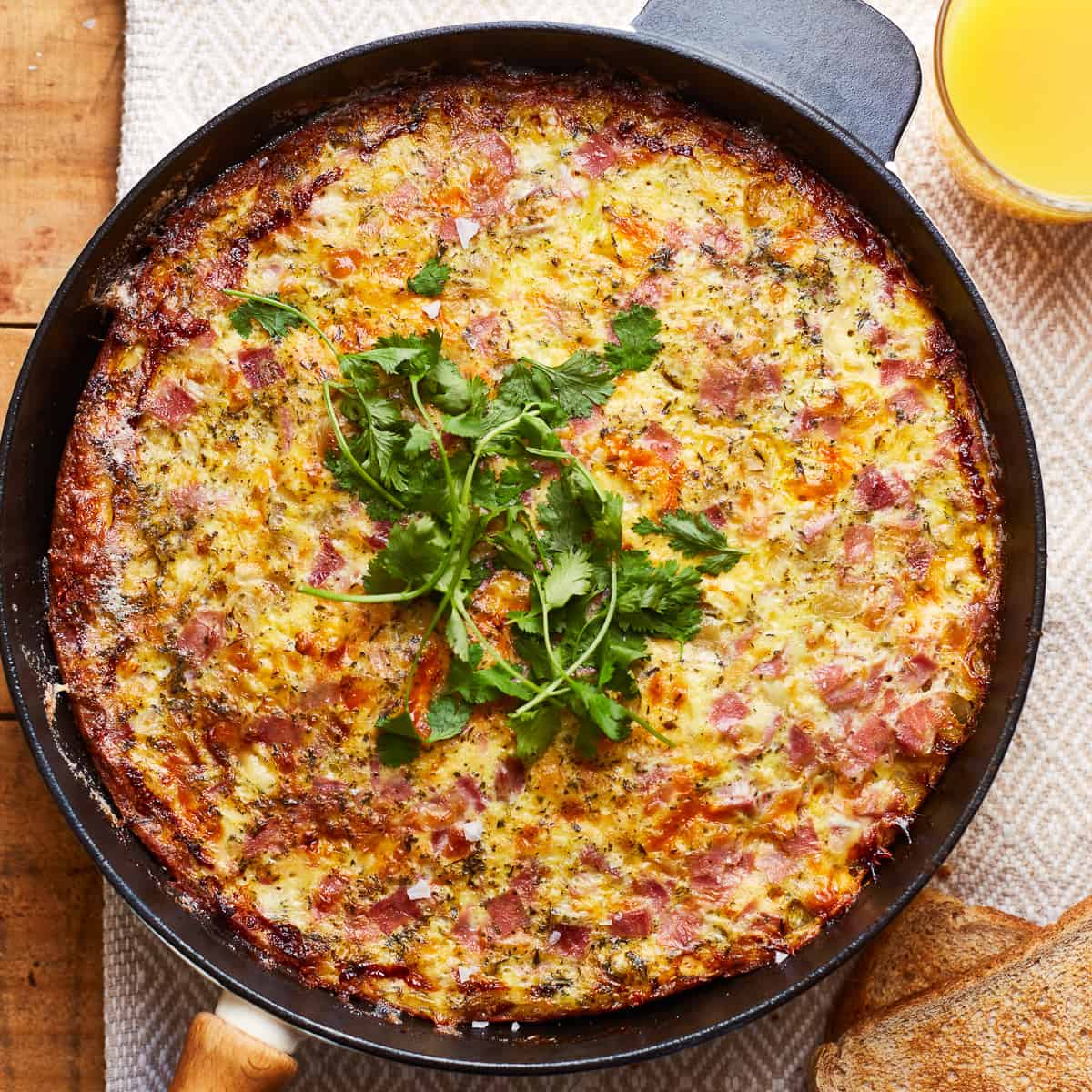 Apple Ham and Cheese Frittata