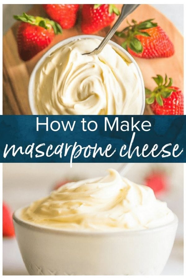 This Mascarpone Cheese recipe is creamy, delicious, and easy to make.Use this homemade cheese recipe as a Mascarpone Substitute in all kinds of recipes!
