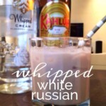 whipped white russian cocktail.