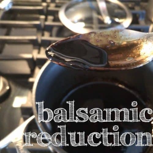 how to make a simple balsamic vinegar reduction. good to know! goes