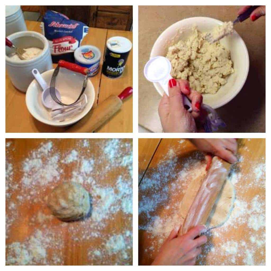 Step-by-step photos showing how to make Homemade Pie Crust.