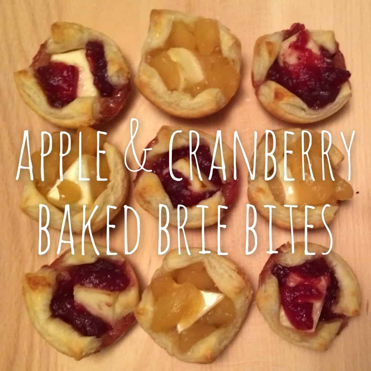 Apple Cranberry Baked Brie Bites The Cookie Rookie