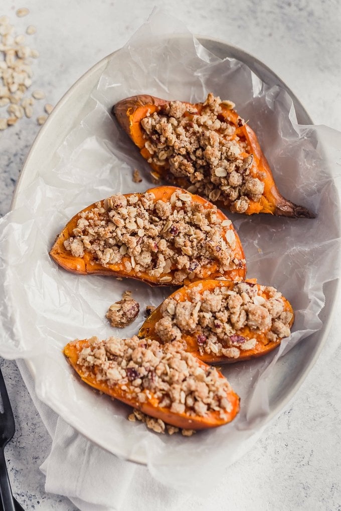 Twice Baked Sweet Potato halves
