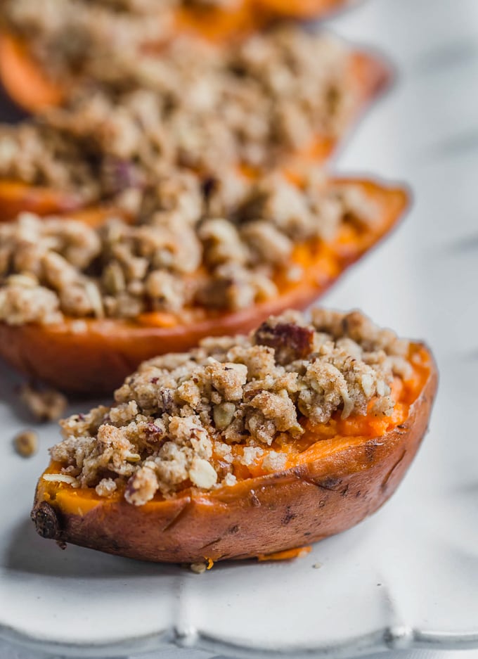 Twice Baked Sweet Potato halves