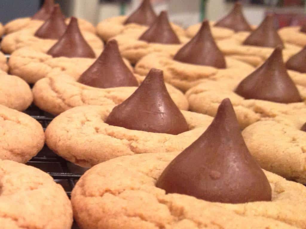 Peanut Butter Chocolate Kiss Cookies The Cookie Rookie