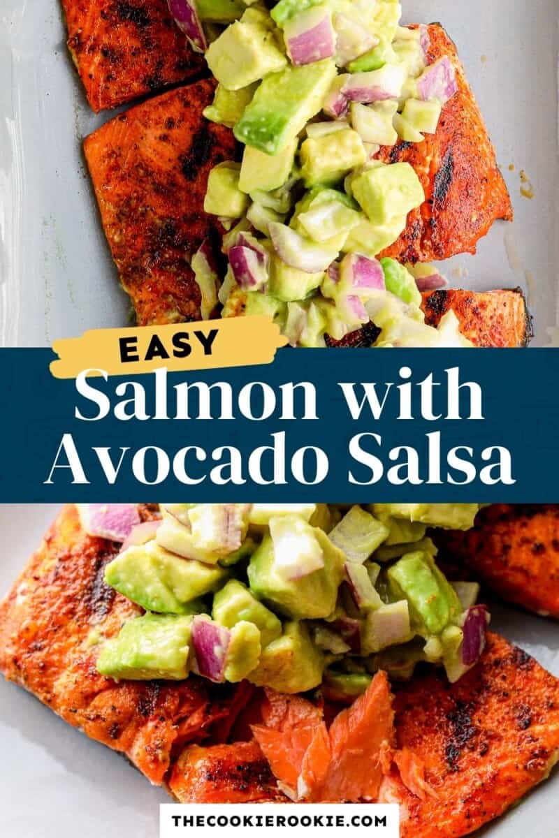 salmon with avocado salsa pinterest