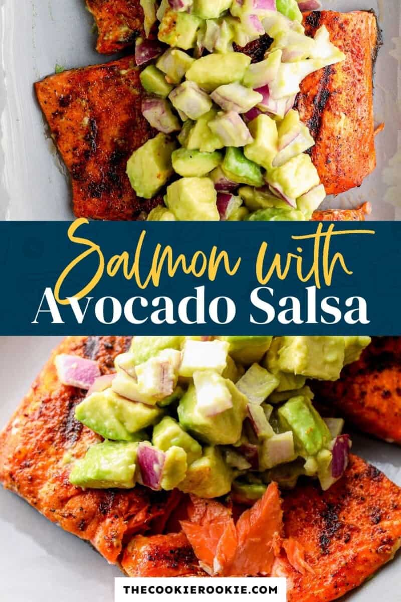 salmon with avocado salsa pinterest