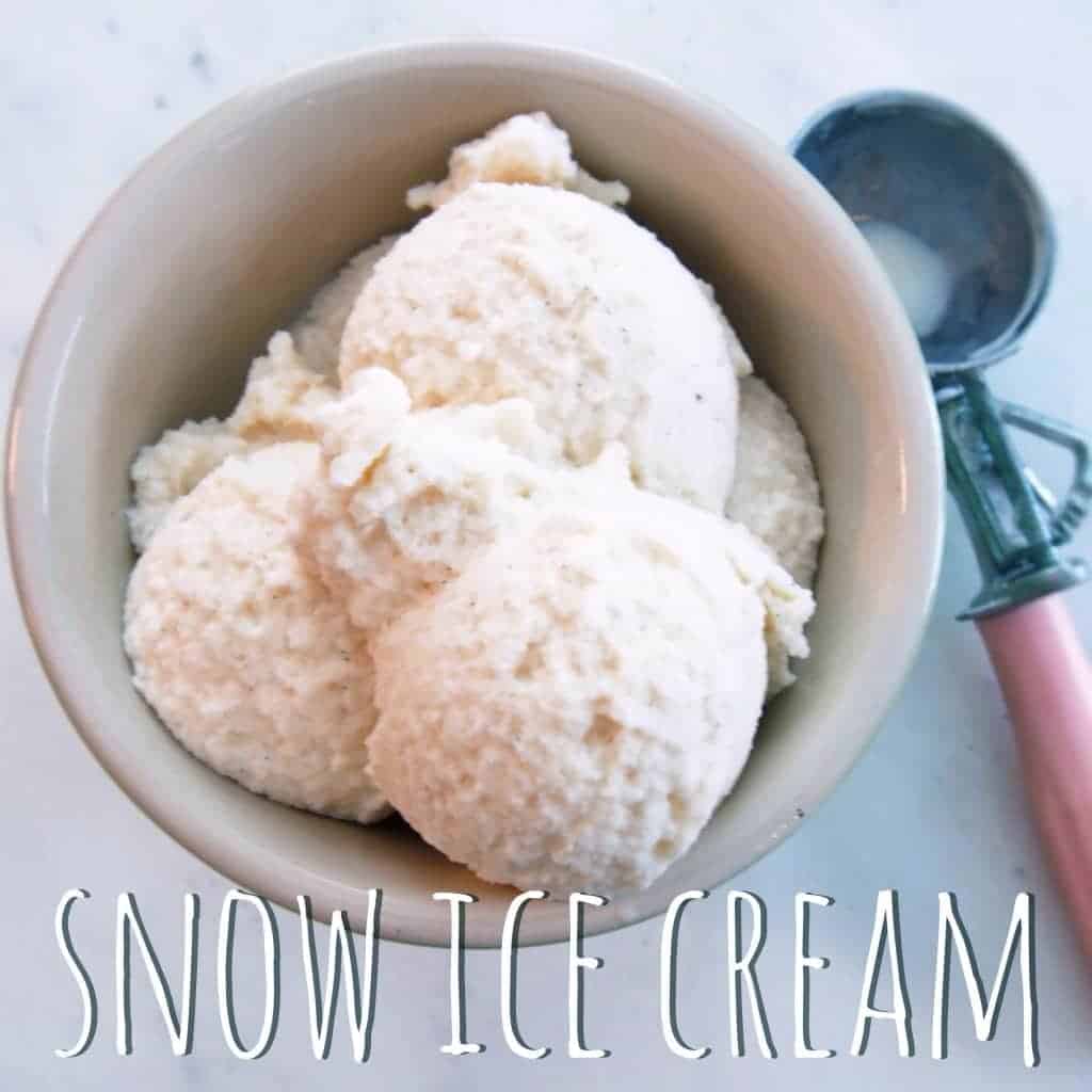 snow ice cream