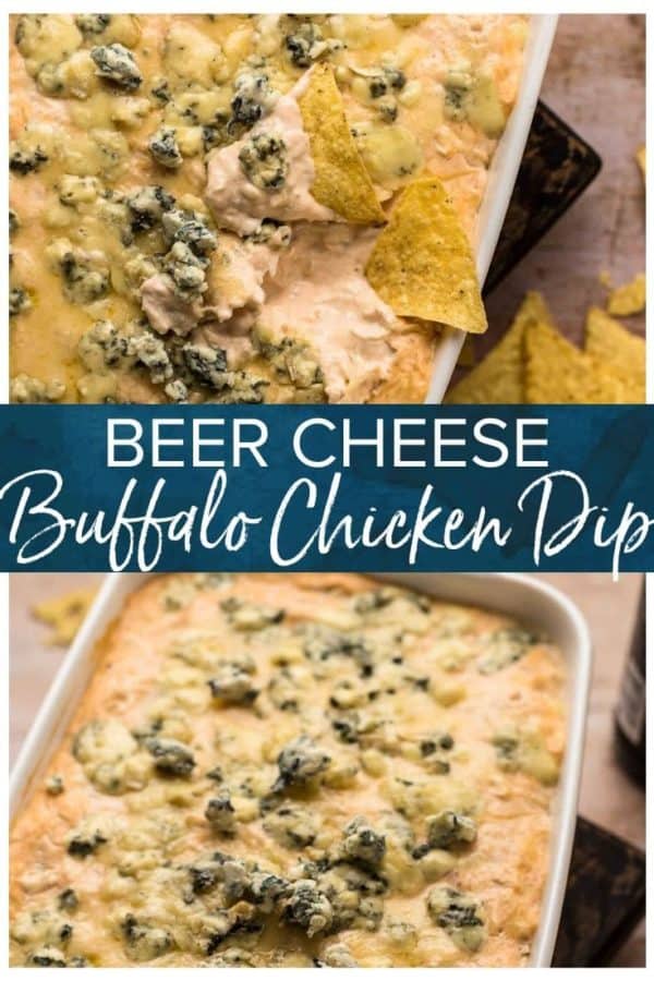beer cheese buffalo chicken dip pinterest collage