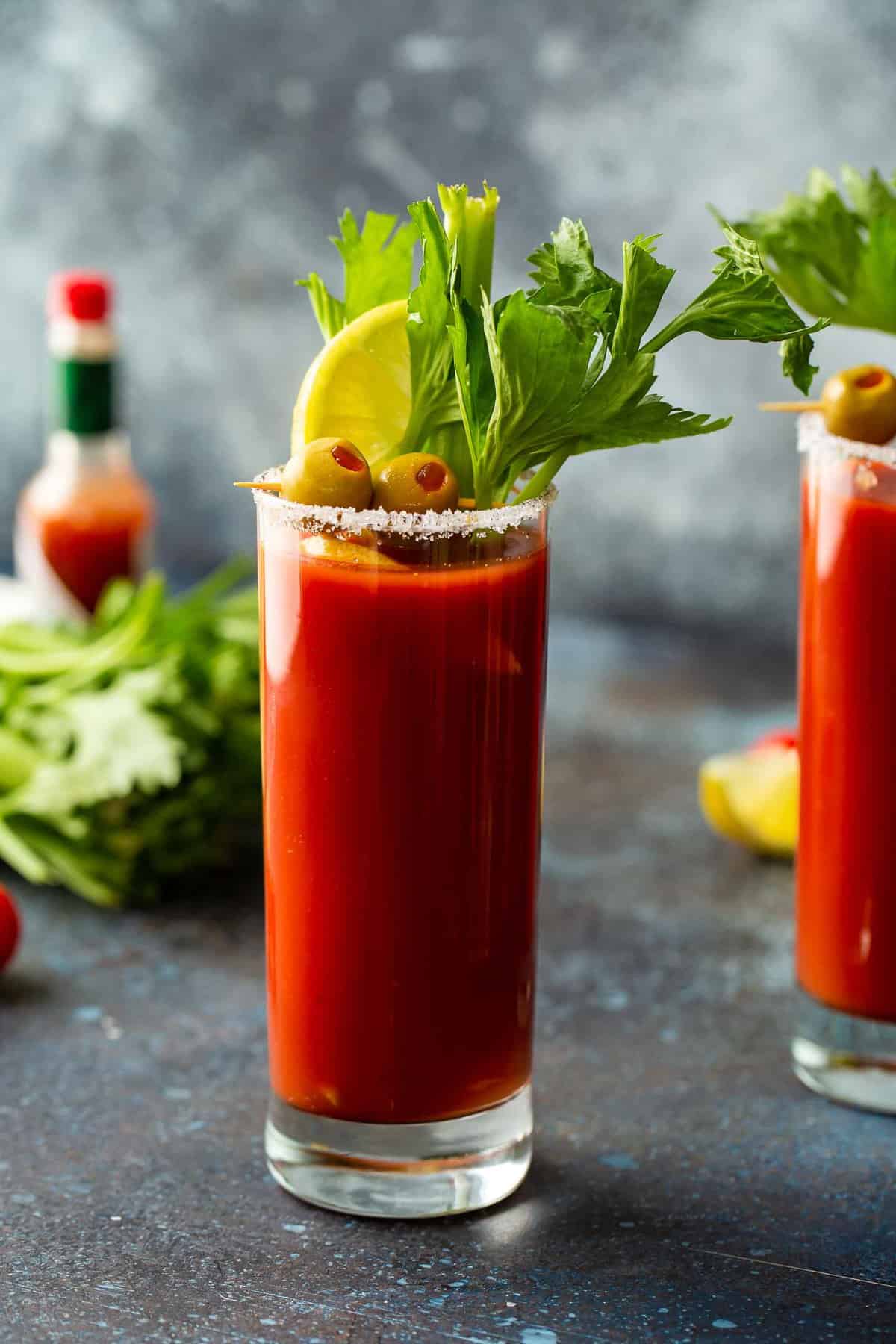 A Bloody Mary is a classic cocktail most of us have heard of, but aren't quite sure how to make. This is the BEST Bloody Mary recipe, and it happens to be really easy. Enjoy this drink with brunch (or use it to cure that hangover). This spicy cocktail is so delicious either way! A classic Bloody Mary