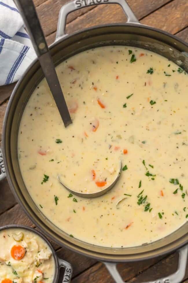 BEST Chicken Soup Recipe - Creamy Chicken Soup - {VIDEO}