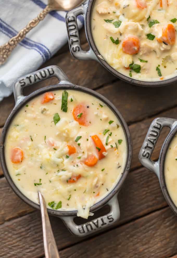 BEST Chicken Soup - Creamy Chicken Soup Recipe - The Cookie Rookie