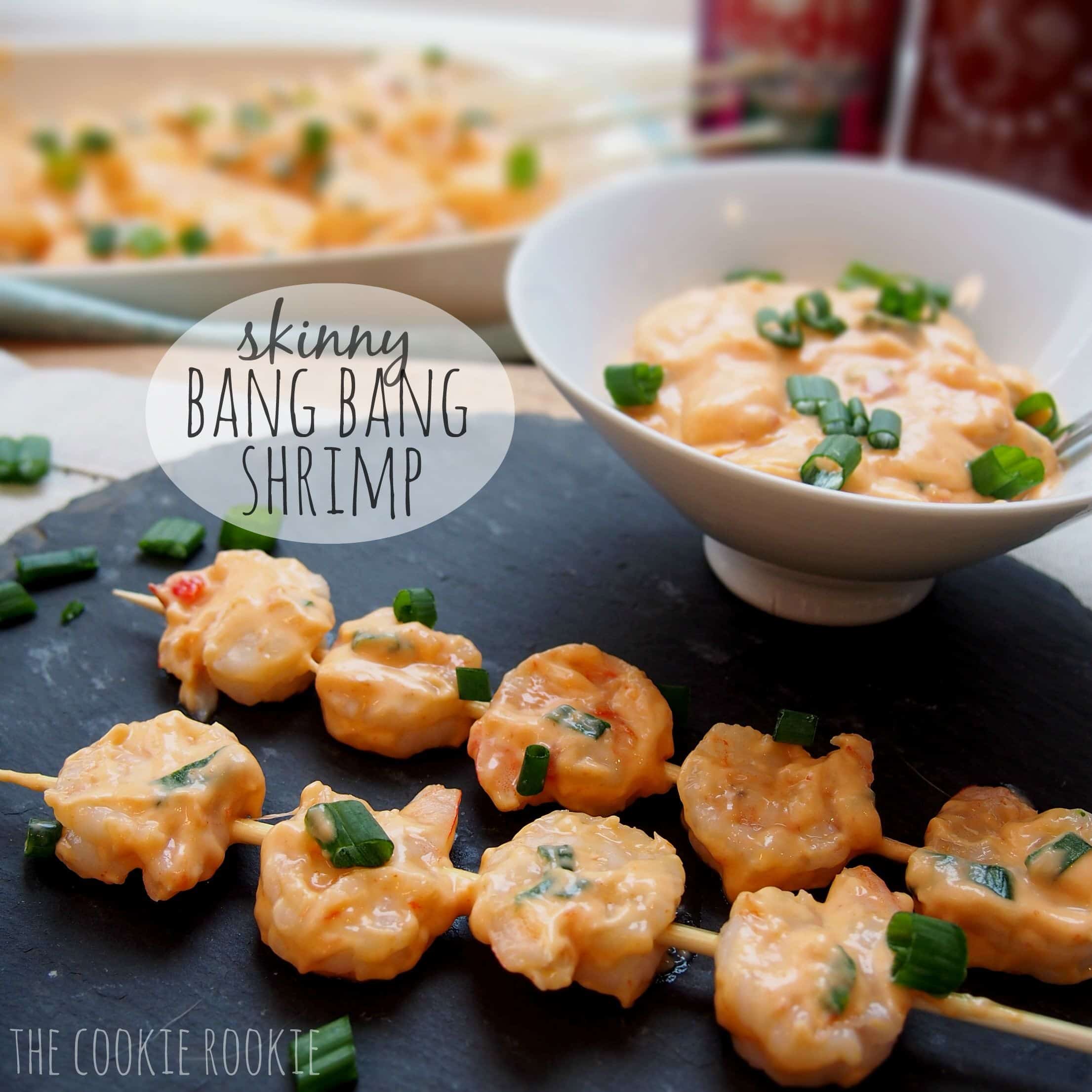 skinny bang bang shrimp! made with greek yogurt. PERFECT! The Cookie Rookie®