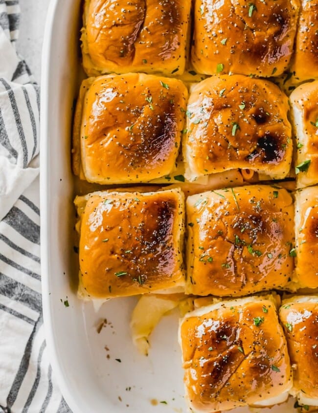 Ham and Cheese Sliders are such a simple recipe, but they're perfect for a quick lunch or snack. I am constantly on the hunt for EASY and delicious meals, and I found a new favorite! These Ham and Swiss Sliders were done in under 20 minutes, and they are surprisingly satisfying. And they're great for kids too!