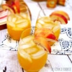 Peach Pie Sangria. Refreshing, fruity and easy!! Making this for #Easter {The Cookie Rookie}