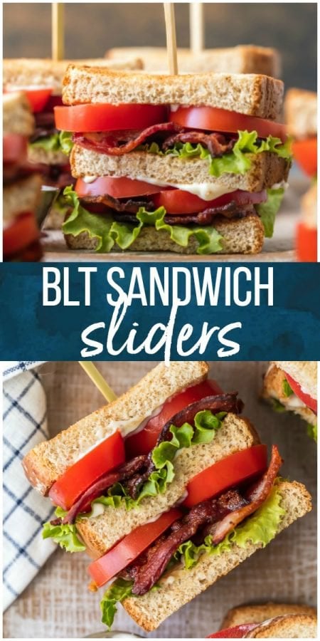 BLT Sandwich Sliders are a delicious and classic lunch or dinner recipe for any occasion, especially Summer celebrations! This smaller version of a Classic BLT Recipe, layered with crispy bacon, fresh lettuce, and juicy tomato, is utterly delicious and fool-proof. Cut the bread into fourths for an appetizer or in half for a perfect sharable main course.