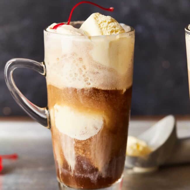 featured alcoholic root beer float.