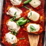 Chicken Roll Ups make for an easy and delicious dinner. This baked mozzarella chicken dish is the perfect thing to serve any night of the week. It's full of flavor, with plenty of cheese!