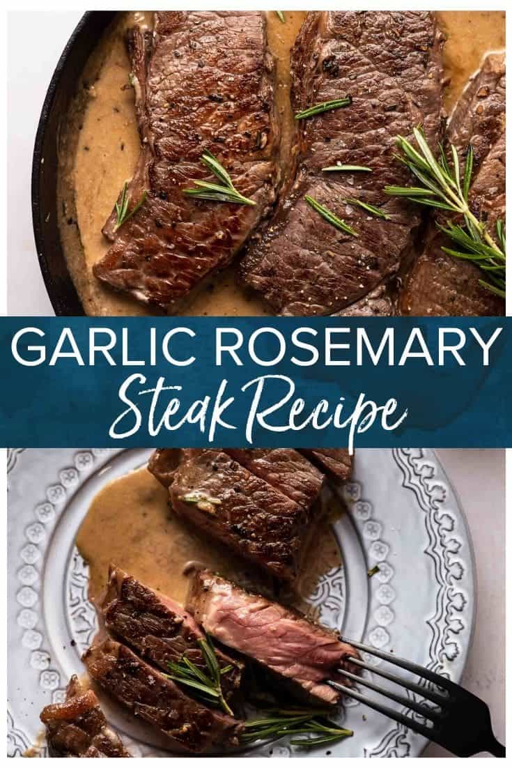 Garlic Rosemary Steak with Sherry Cream Sauce {VIDEO}