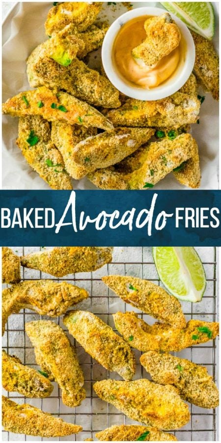 Avocado Fries are a great healthy side dish or appetizer recipe just perfect for any occasion! We love these Healthy Baked Avocado Fries when we are craving something crispy and "fried" but don't want the calories. These Baked Fried Avocado Sticks have all the good fats and none of the guilt. We love this fun and easy side the entire family will devour.