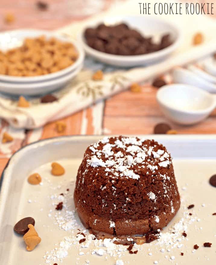 Chocolate Peanut Butter Lava Cake The Cookie Rookie