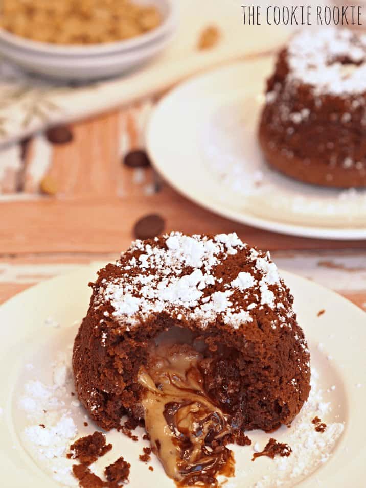 Chocolate Peanut Butter Lava Cake The Cookie Rookie